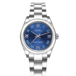 Replika Ladies Rolex Oyster Perpetual 177200 Dial Blue Mechanical Automatic