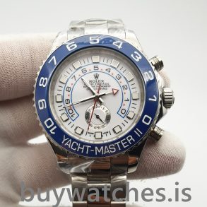Rolex Yacht-master 116680 Męski automatyczny biały 44 mm stalowy zegarek